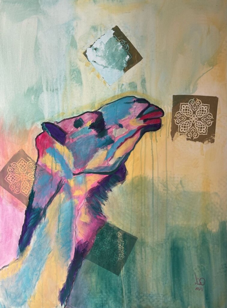 ١٥ - ما لا يقال يُلمس بعمق - الفنانة هناء حجازي لوحة 15 756x1024